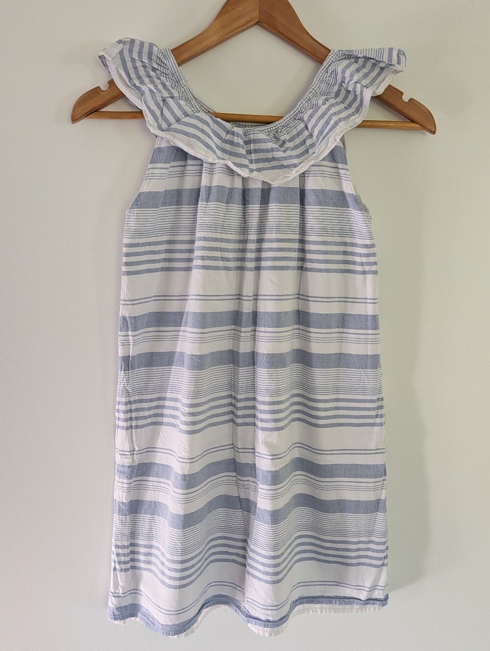 Children's Place Blue and White Stripe Dress Size 10/12
